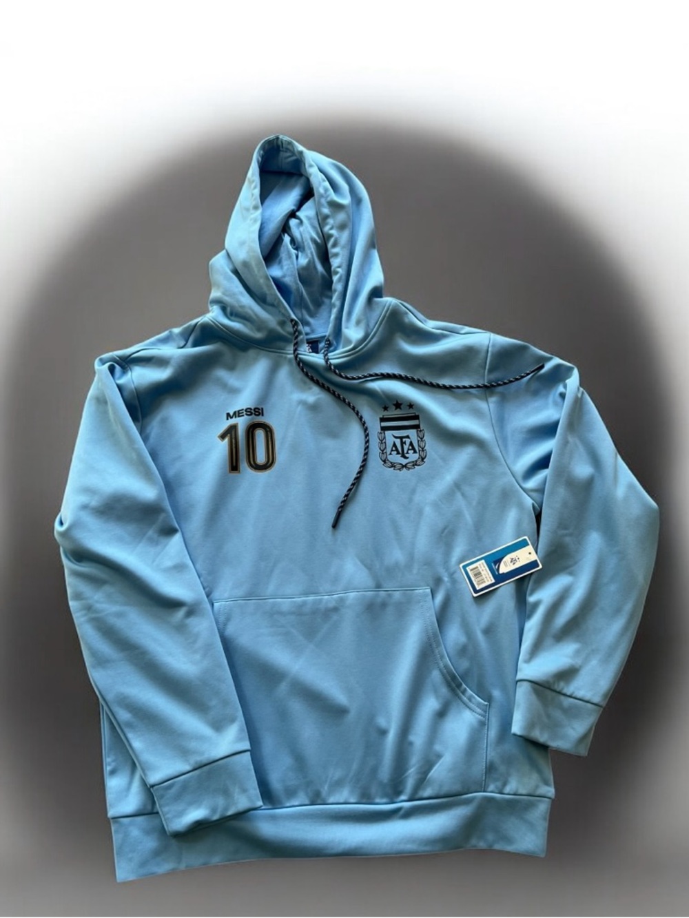 Argentina M AFA Light Blue Hoodie - Messi 10 - Picture 2 of 7